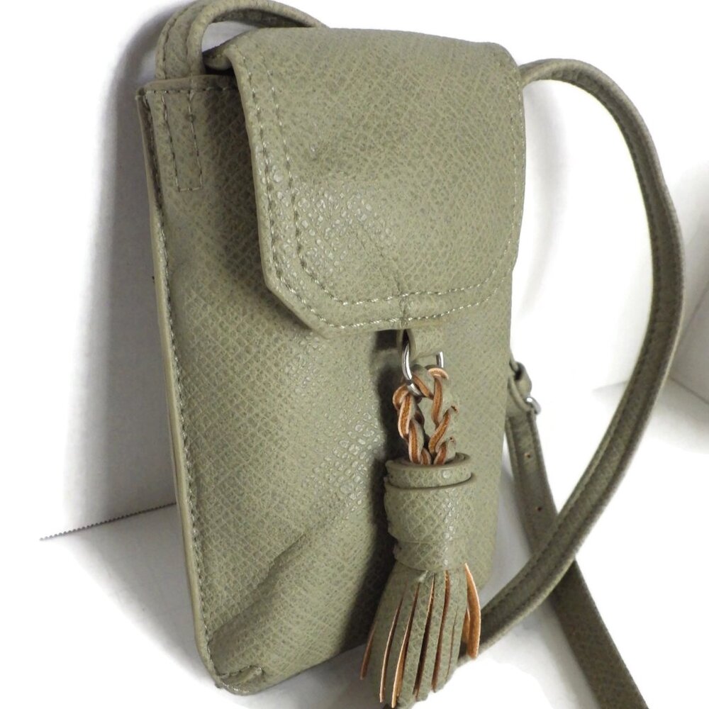 Est 1946 Crossbody Wallet Bag/ Phone Purse/ Sage Green